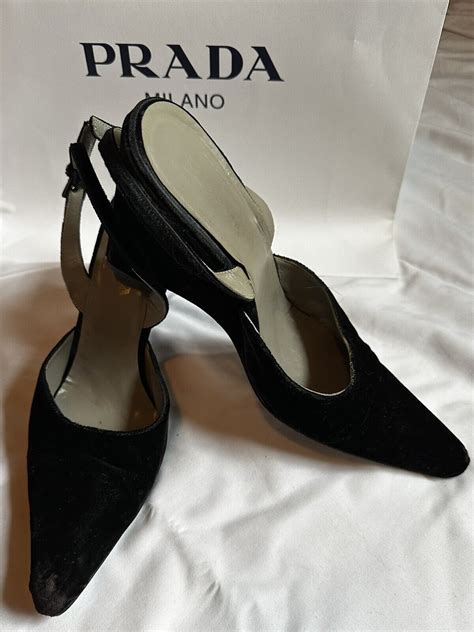 prada velvet dress shoes